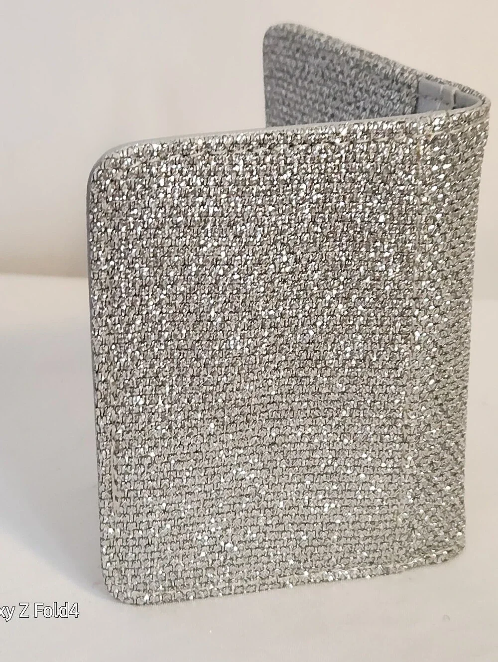 Disney Mickey Mouse Silver Glitter Wallet Phone Case with ID Window